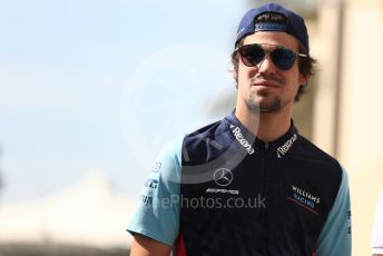 World © Octane Photographic Ltd. Formula 1 –  Abu Dhabi GP - Paddock. Williams Martini Racing FW41 – Lance Stroll. Yas Marina Circuit, Abu Dhabi. Saturday 24th November 2018.