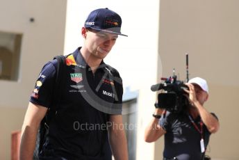 World © Octane Photographic Ltd. Formula 1 –  Abu Dhabi GP - Paddock. Aston Martin Red Bull Racing TAG Heuer RB14 – Max Verstappen. Yas Marina Circuit, Abu Dhabi. Saturday 24th November 2018.