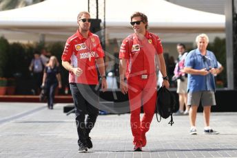 World © Octane Photographic Ltd. Formula 1 –  Abu Dhabi GP - Paddock. Scuderia Ferrari SF71-H – Sebastian Vettel. Yas Marina Circuit, Abu Dhabi. Saturday 24th November 2018.