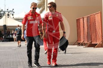 World © Octane Photographic Ltd. Formula 1 –  Abu Dhabi GP - Paddock. Scuderia Ferrari SF71-H – Sebastian Vettel. Yas Marina Circuit, Abu Dhabi. Saturday 24th November 2018.