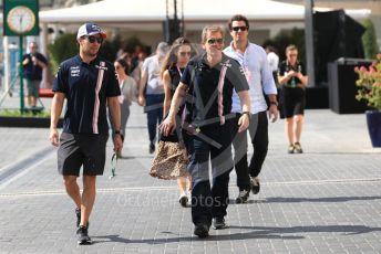 World © Octane Photographic Ltd. Formula 1 –  Abu Dhabi GP - Paddock. Racing Point Force India VJM11 - Sergio Perez. Yas Marina Circuit, Abu Dhabi. Saturday 24th November 2018.