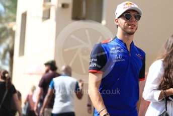 World © Octane Photographic Ltd. Formula 1 –  Abu Dhabi GP - Paddock. Scuderia Toro Rosso STR13 – Pierre Gasly. Yas Marina Circuit, Abu Dhabi. Saturday 24th November 2018.
