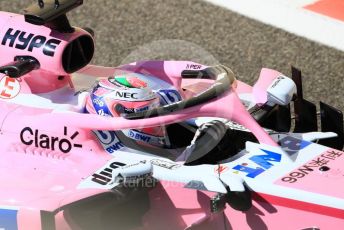 World © Octane Photographic Ltd. Formula 1 –  Abu Dhabi GP - Practice 1. Racing Point Force India VJM11 - Sergio Perez. Yas Marina Circuit, Abu Dhabi. Friday 23rd November 2018.