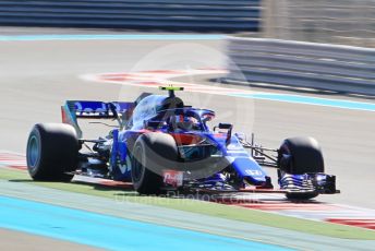 World © Octane Photographic Ltd. Formula 1 –  Abu Dhabi GP - Practice 1. Scuderia Toro Rosso STR13 – Pierre Gasly. Yas Marina Circuit, Abu Dhabi. Friday 23rd November 2018.