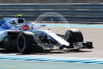 World © Octane Photographic Ltd. Formula 1 –  Abu Dhabi GP - Practice 1. Williams Martini Racing FW41 – Robert Kubica. Yas Marina Circuit, Abu Dhabi. Friday 23rd November 2018.