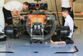 World © Octane Photographic Ltd. Formula 1 –  Abu Dhabi GP - Practice 1. McLaren MCL33 – Fernando Alonso. Yas Marina Circuit, Abu Dhabi. Friday 23rd November 2018.