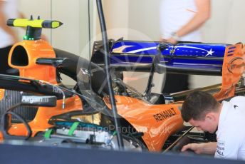 World © Octane Photographic Ltd. Formula 1 –  Abu Dhabi GP - Practice 1. McLaren MCL33 – Stoffel Vandoorne. Yas Marina Circuit, Abu Dhabi. Friday 23rd November 2018.