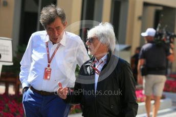 World © Octane Photographic Ltd. Formula 1 - Abu Dhabi GP - Paddock. Bernie Ecclestone. Yas Marina Circuit, Abu Dhabi. Friday 23rd November 2018.