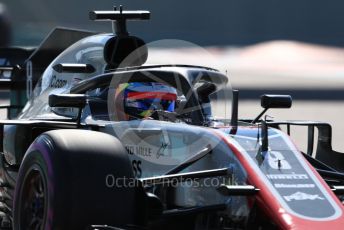 World © Octane Photographic Ltd. Formula 1 –  Abu Dhabi GP - Practice 1. Haas F1 Team VF-18 – Romain Grosjean. Yas Marina Circuit, Abu Dhabi. Friday 23rd November 2018.