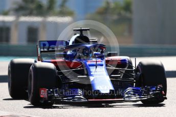 World © Octane Photographic Ltd. Formula 1 –  Abu Dhabi GP - Practice 1. Scuderia Toro Rosso STR13 – Brendon Hartley. Yas Marina Circuit, Abu Dhabi. Friday 23rd November 2018.