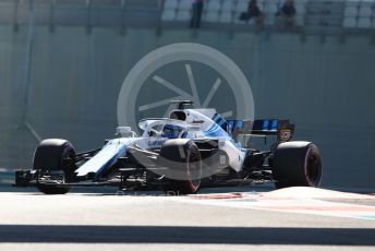 World © Octane Photographic Ltd. Formula 1 –  Abu Dhabi GP - Practice 1. Williams Martini Racing FW41 – Lance Stroll. Yas Marina Circuit, Abu Dhabi. Friday 23rd November 2018.
