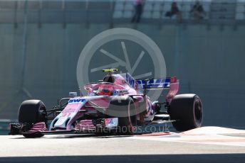 World © Octane Photographic Ltd. Formula 1 –  Abu Dhabi GP - Practice 1. Racing Point Force India VJM11 - Esteban Ocon. Yas Marina Circuit, Abu Dhabi. Friday 23rd November 2018.