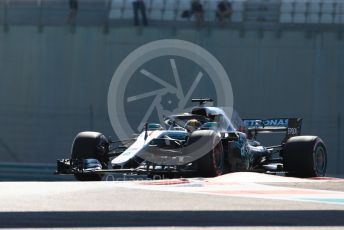 World © Octane Photographic Ltd. Formula 1 –  Abu Dhabi GP - Practice 1. Mercedes AMG Petronas Motorsport AMG F1 W09 EQ Power+ - Lewis Hamilton. Yas Marina Circuit, Abu Dhabi. Friday 23rd November 2018.