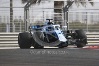 World © Octane Photographic Ltd. Formula 1 –  Abu Dhabi GP - Practice 1. Williams Martini Racing FW41 – Lance Stroll. Yas Marina Circuit, Abu Dhabi. Friday 23rd November 2018.