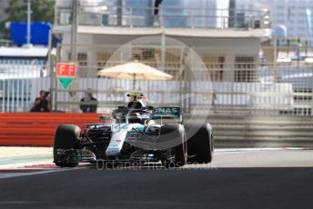 World © Octane Photographic Ltd. Formula 1 –  Abu Dhabi GP - Practice 1. Mercedes AMG Petronas Motorsport AMG F1 W09 EQ Power+ - Valtteri Bottas. Yas Marina Circuit, Abu Dhabi. Friday 23rd November 2018.