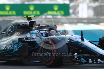 World © Octane Photographic Ltd. Formula 1 –  Abu Dhabi GP - Practice 1. Mercedes AMG Petronas Motorsport AMG F1 W09 EQ Power+ - Valtteri Bottas. Yas Marina Circuit, Abu Dhabi. Friday 23rd November 2018.
