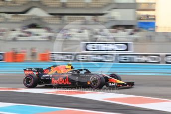 World © Octane Photographic Ltd. Formula 1 –  Abu Dhabi GP - Practice 2. Aston Martin Red Bull Racing TAG Heuer RB14 – Max Verstappen. Yas Marina Circuit, Abu Dhabi. Friday 23rd November 2018.
