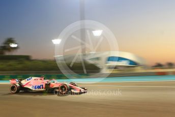 World © Octane Photographic Ltd. Formula 1 –  Abu Dhabi GP - Practice 2. Racing Point Force India VJM11 - Sergio Perez. Yas Marina Circuit, Abu Dhabi. Friday 23rd November 2018.