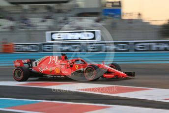 World © Octane Photographic Ltd. Formula 1 –  Abu Dhabi GP - Practice 2. Scuderia Ferrari SF71-H – Sebastian Vettel. Yas Marina Circuit, Abu Dhabi. Friday 23rd November 2018.