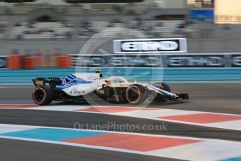 World © Octane Photographic Ltd. Formula 1 –  Abu Dhabi GP - Practice 2. Williams Martini Racing FW41 – Sergey Sirotkin. Yas Marina Circuit, Abu Dhabi. Friday 23rd November 2018.