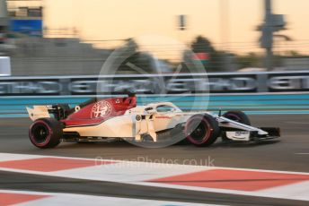 World © Octane Photographic Ltd. Formula 1 –  Abu Dhabi GP - Practice 2. Alfa Romeo Sauber F1 Team C37 – Marcus Ericsson. Yas Marina Circuit, Abu Dhabi. Friday 23rd November 2018.