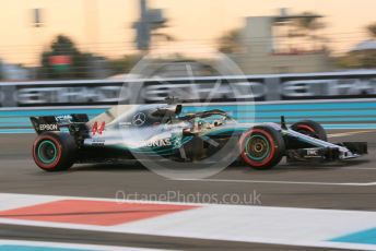 World © Octane Photographic Ltd. Formula 1 –  Abu Dhabi GP - Practice 2. Mercedes AMG Petronas Motorsport AMG F1 W09 EQ Power+ - Lewis Hamilton. Yas Marina Circuit, Abu Dhabi. Friday 23rd November 2018.
