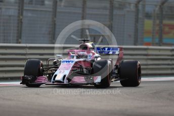 World © Octane Photographic Ltd. Formula 1 –  Abu Dhabi GP - Practice 2. Racing Point Force India VJM11 - Sergio Perez. Yas Marina Circuit, Abu Dhabi. Friday 23rd November 2018.