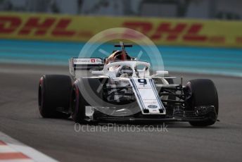 World © Octane Photographic Ltd. Formula 1 –  Abu Dhabi GP - Practice 2. Alfa Romeo Sauber F1 Team C37 – Marcus Ericsson. Yas Marina Circuit, Abu Dhabi. Friday 23rd November 2018.