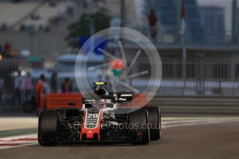 World © Octane Photographic Ltd. Formula 1 –  Abu Dhabi GP - Practice 2. Haas F1 Team VF-18 – Kevin Magnussen. Yas Marina Circuit, Abu Dhabi. Friday 23rd November 2018.