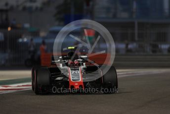 World © Octane Photographic Ltd. Formula 1 –  Abu Dhabi GP - Practice 2. Haas F1 Team VF-18 – Kevin Magnussen. Yas Marina Circuit, Abu Dhabi. Friday 23rd November 2018.