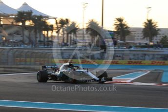 World © Octane Photographic Ltd. Formula 1 –  Abu Dhabi GP - Practice 2. Mercedes AMG Petronas Motorsport AMG F1 W09 EQ Power+ - Lewis Hamilton. Yas Marina Circuit, Abu Dhabi. Friday 23rd November 2018.