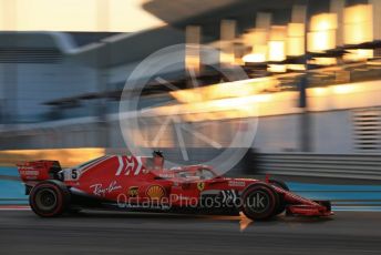 World © Octane Photographic Ltd. Formula 1 –  Abu Dhabi GP - Practice 2. Scuderia Ferrari SF71-H – Sebastian Vettel. Yas Marina Circuit, Abu Dhabi. Friday 23rd November 2018.