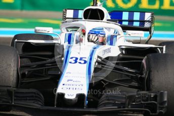 World © Octane Photographic Ltd. Formula 1 –  Abu Dhabi GP - Practice 3. Williams Martini Racing FW41 – Sergey Sirotkin. Yas Marina Circuit, Abu Dhabi. Saturday 24th November 2018.