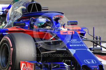 World © Octane Photographic Ltd. Formula 1 –  Abu Dhabi GP - Practice 3. Scuderia Toro Rosso STR13 – Brendon Hartley. Yas Marina Circuit, Abu Dhabi. Saturday 24th November 2018.