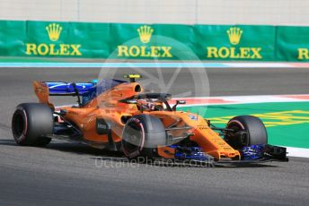 World © Octane Photographic Ltd. Formula 1 –  Abu Dhabi GP - Practice 3. McLaren MCL33 – Stoffel Vandoorne. Yas Marina Circuit, Abu Dhabi. Saturday 24th November 2018.