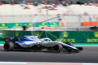 World © Octane Photographic Ltd. Formula 1 –  Abu Dhabi GP - Practice 3. Williams Martini Racing FW41 – Sergey Sirotkin. Yas Marina Circuit, Abu Dhabi. Saturday 24th November 2018.