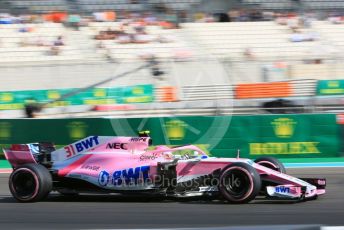 World © Octane Photographic Ltd. Formula 1 –  Abu Dhabi GP - Practice 3. Racing Point Force India VJM11 - Esteban Ocon. Yas Marina Circuit, Abu Dhabi. Saturday 24th November 2018.