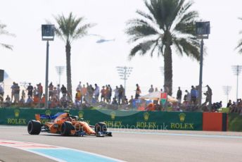 World © Octane Photographic Ltd. Formula 1 –  Abu Dhabi GP - Practice 3. McLaren MCL33 – Stoffel Vandoorne. Yas Marina Circuit, Abu Dhabi. Saturday 24th November 2018.
