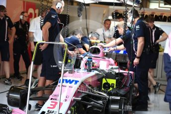 World © Octane Photographic Ltd. Formula 1 –  Abu Dhabi GP - Practice 3. Racing Point Force India VJM11 - Esteban Ocon. Yas Marina Circuit, Abu Dhabi. Saturday 24th November 2018.