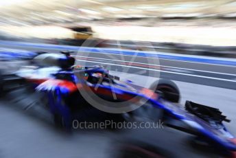 World © Octane Photographic Ltd. Formula 1 –  Abu Dhabi GP - Practice 3. Scuderia Toro Rosso STR13 – Brendon Hartley. Yas Marina Circuit, Abu Dhabi. Saturday 24th November 2018.
