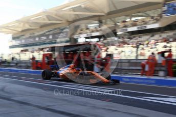 World © Octane Photographic Ltd. Formula 1 –  Abu Dhabi GP - Practice 3. McLaren MCL33 – Fernando Alonso. Yas Marina Circuit, Abu Dhabi. Saturday 24th November 2018.