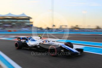 World © Octane Photographic Ltd. Formula 1 –  Abu Dhabi GP - Qualifying. Williams Martini Racing FW41 – Sergey Sirotkin. Yas Marina Circuit, Abu Dhabi. Saturday 24th November 2018.