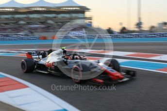 World © Octane Photographic Ltd. Formula 1 –  Abu Dhabi GP - Qualifying. Haas F1 Team VF-18 – Kevin Magnussen. Yas Marina Circuit, Abu Dhabi. Saturday 24th November 2018.
