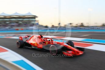World © Octane Photographic Ltd. Formula 1 –  Abu Dhabi GP - Qualifying. Scuderia Ferrari SF71-H – Sebastian Vettel. Yas Marina Circuit, Abu Dhabi. Saturday 24th November 2018.