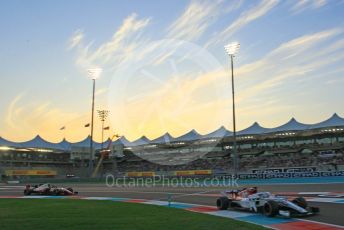World © Octane Photographic Ltd. Formula 1 –  Abu Dhabi GP - Qualifying. Alfa Romeo Sauber F1 Team C37 – Marcus Ericsson and Haas F1 Team VF-18 – Kevin Magnussen. Yas Marina Circuit, Abu Dhabi. Saturday 24th November 2018.