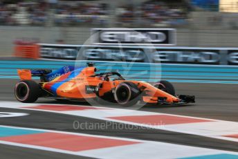 World © Octane Photographic Ltd. Formula 1 –  Abu Dhabi GP - Qualifying. McLaren MCL33 – Fernando Alonso. Yas Marina Circuit, Abu Dhabi. Saturday 24th November 2018.