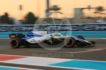 World © Octane Photographic Ltd. Formula 1 –  Abu Dhabi GP - Qualifying. Williams Martini Racing FW41 – Sergey Sirotkin. Yas Marina Circuit, Abu Dhabi. Saturday 24th November 2018.