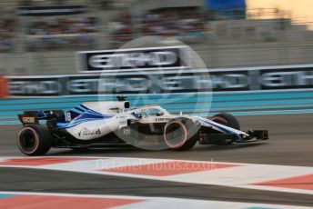 World © Octane Photographic Ltd. Formula 1 –  Abu Dhabi GP - Qualifying. Williams Martini Racing FW41 – Lance Stroll. Yas Marina Circuit, Abu Dhabi. Saturday 24th November 2018.