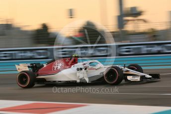 World © Octane Photographic Ltd. Formula 1 –  Abu Dhabi GP - Qualifying. Alfa Romeo Sauber F1 Team C37 – Charles Leclerc. Yas Marina Circuit, Abu Dhabi. Saturday 24th November 2018.
