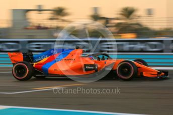World © Octane Photographic Ltd. Formula 1 –  Abu Dhabi GP - Qualifying. McLaren MCL33 – Fernando Alonso. Yas Marina Circuit, Abu Dhabi. Saturday 24th November 2018.